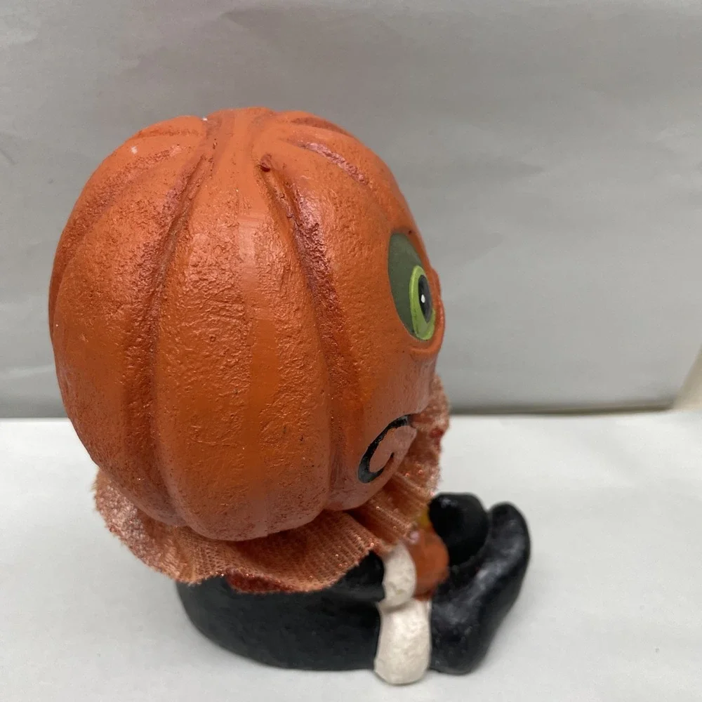 Ashland Primitive Halloween Pumpkin Head Figurine 5